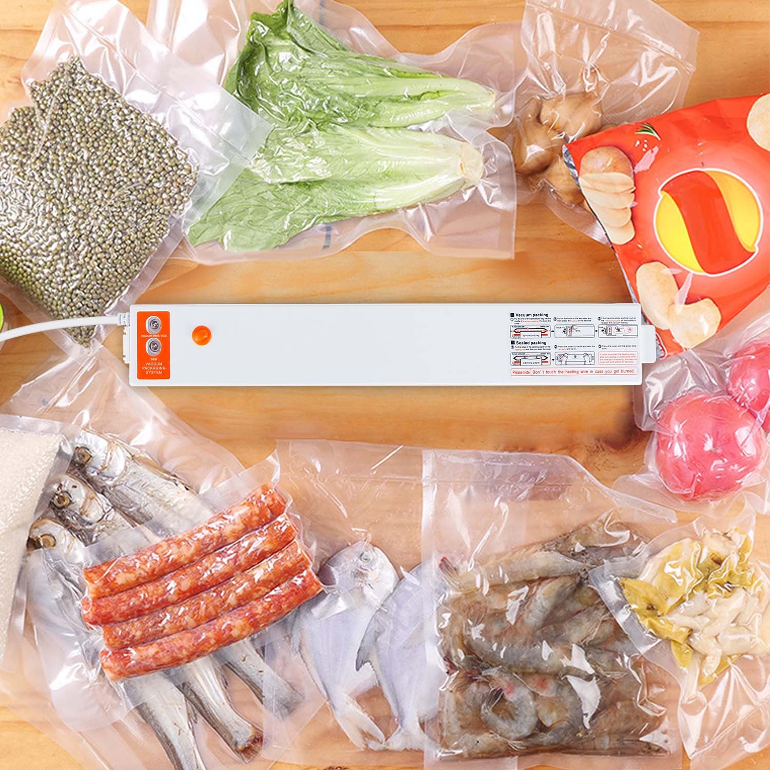 SealFresh vacuum sealer in use